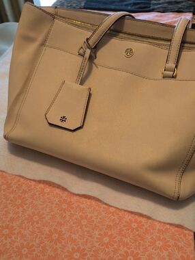 Tory Burch Pink Saffiano tote